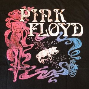 PINK FLOYD Size 2X Repro ‘73 Concert Tee Pig & WaterGirl GROOVY Rock-n-Roll NEW